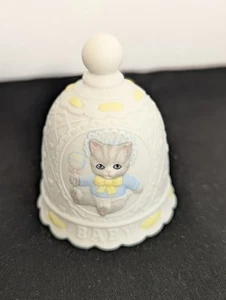Vintage Kitty Cucumber Baby's First Annual Collector Bell 1989 Schmidt - Picture 1 of 5