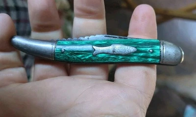 Vintage Imperial Hammer Brand USA Folding Rare Emerald Green  - Image 1 of 4