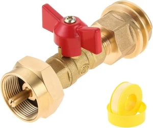20lb to 1lb Propane Tank Adapter with Valve for / 16.4oz Disposable... - Picture 1 of 7