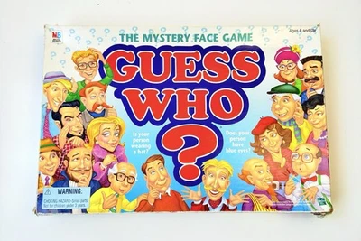 1998 Guess Who The Classic Mystery Face Game  Milton Bradley Board Game Complete - Image 1 of 4