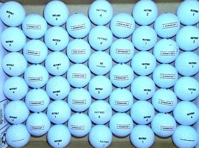 50 pelotas de golf usadas 4A Nitro Ultimate Distance. Foto 1 de 4