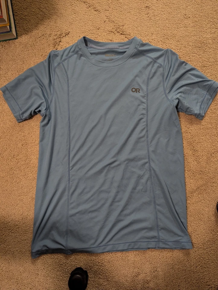 NWOT - Outdoor Research Echo Lightweight Running Hiking Shirt - Medium - Blue - Image 1 of 4