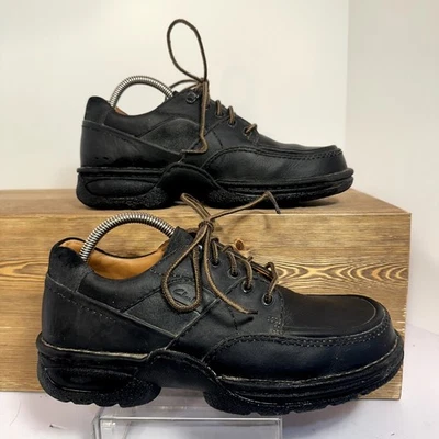 Clarks De Colección Active Air Grueso Cuero Zapatos Para Mujer 8 Negro Años 90 Y2K Comodidad Grunge Foto 1 de 4