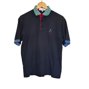 Nick Faldo Pringle Collection Golf Polo Shirt Large Preppy Cotton Vintage 90s - Picture 1 of 9