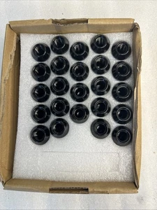 Dynofit M12x1.5 Wheel Lug Nuts Aftermarket, 24 Black 12mmx1.5 Custom Luguts Tall - Picture 1 of 5