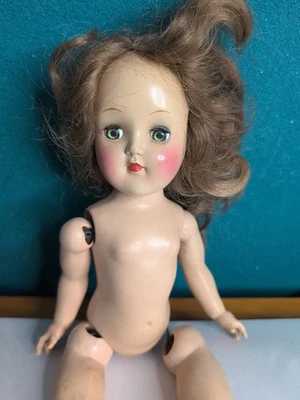 Muñeca Morena De Colección Ideal Toni P-90 14" Proyecto Restring Foto 1 de 4