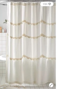 New Urban Outfitters Cake Crochet Shower Curtain - Picture 1 of 4