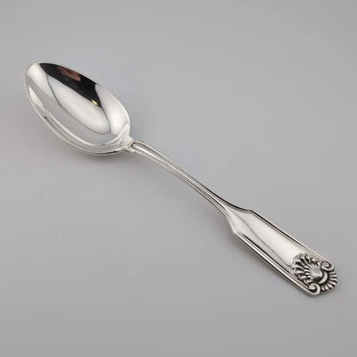 Frank Smith Fiddle Shell/Alden Sterling Silver Oval Soup Spoon 7 1/8" - No Mono - Image 1 of 3