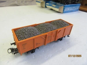 HO Marklin 29428 Gondola con carico di ghiaia "TUNNELBAU" - Fuori produzione - Foto 1 di 5