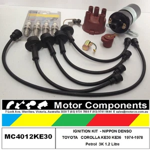 IGNITION KIT COMPLETE for TOYOTA COROLLA KE30 KE36 3K motor 1.2 Litre - Picture 1 of 3