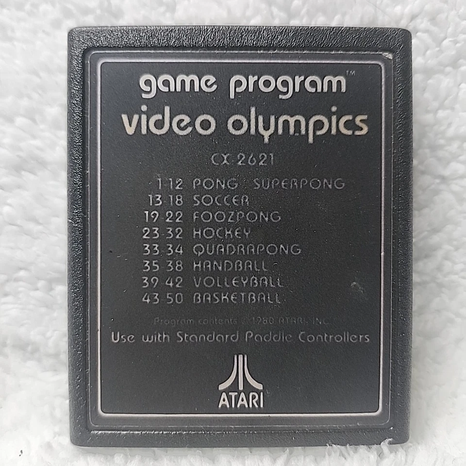 Atari 2600 Game Program Video Olympics CX-2621 Video Game Cartridge - Image 1 of 4