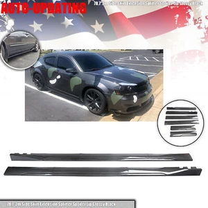 Para Dodge Avenger Falda Lateral Extensión Labio Ala Fibra de Carbono Brillante - Imagen 1 de 15