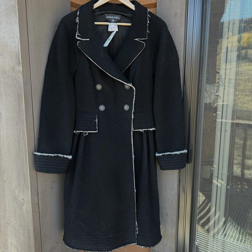 Chanel Cappotto lungo doppio seno 44