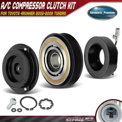 Kit de embreagem compressor AC A/C para Toyota 4Runner 2003-2009 Tundra 2007-2009 4.7L - Imagem 1 de 4