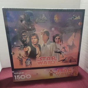 NEW Sealed 1995 Lucasfilm Springbok Star Wars 1500 Piece Puzzle 36x28.75 - Picture 1 of 6
