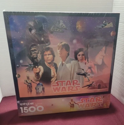 NUEVO Rompecabezas Lucasfilm Springbok Star Wars 1500 piezas 36x28,75 sellado 1995 Foto 1 de 4