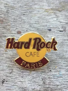 Hard Rock Cafe Paris Gift Souvenir Collector’s Brooch/Pin Gold Tone - Picture 1 of 6