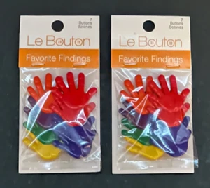 Buttons Hands 2 Packages Shank Back  Brand New - Picture 1 of 1