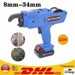 Rilegatrice automatica 8-34 mm 220 V portatile armatura animale rilegatrice a filo DE - Foto 1 di 14