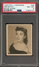 1948 R701-9 Bowman Movie Stars #36 Ann Blyth PSA 8