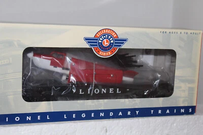 Lionel #29461 PWC #6500 LIONEL FLATCAR WITH PLANE RED OVER WHITE (REMAKE) - Image 1 of 2