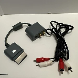 Microsoft XBOX 360 Audio Adapter With AV Cable X808221-001 - Picture 1 of 1