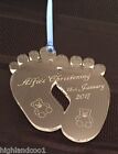 Personalised Engraved Baby Feet Christening Gift Keepsake
