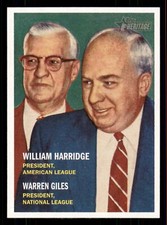 2006 Topps Heritage William Harridge / Warren Giles PRES #100  MLB