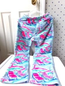 Vineyard Vines Fleece Lounge Pants Large 14 Girls Pink $45 High Pile Pajama - Picture 1 of 12