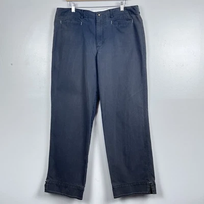 Horny Toad Women's Wide Leg Cotton Blend Roll Cuff Cropped Pants Size 14; Nature - Image 1 of 4