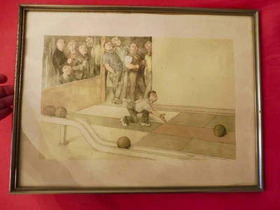 "Die Kugel rollt" Kunstdruck - Bild 1 von 4