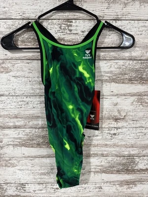 TYR Durafast GB/USA30 Girl-11/12 NWT Swimsuit One Piece Style EDARS7A - Image 1 of 4