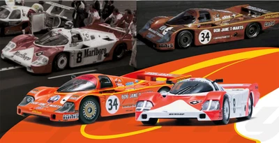 SPARK - PORSCHE 956 #8 6° e #64 24H Le Mans 1983 Set Combo - 1/64 - SPAYCOMBO... - Immagine 1 di 3