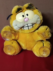 Garfield Window Cling Peluche "Stuck On You" Patas de succión 6" De colección 1981 - Imagen 1 de 10