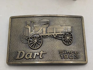 Set of 5 vintage large belt buckles Dart, Machinist, Cat D10 Tractor, etc - Picture 1 of 16