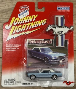 Johnny Lightning 1966 Ford Mustang GT Metallic Blue, Two Tone 1:64 Diecast New! - Picture 1 of 2