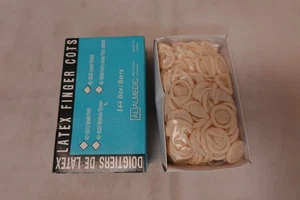 AL Almedic Medical Latex Finger Cots 40-8030 ~ Extra Large ~ 144 pcs - Picture 1 of 7