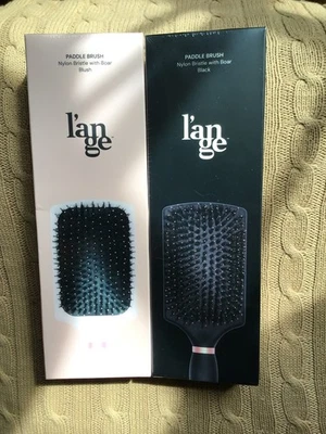 TWO L’ange  Siena Paddle Nylon Bristle Brush with Boar NIB - Image 1 of 2