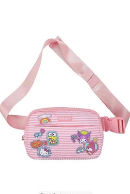 Hello Kitty and Friends Sticker Stripe Fanny Pack/Sling Bag - Image 1 of 4
