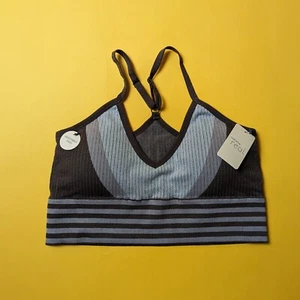 Women's Brown Sports Bra Athletic V Neck XL - Picture 1 of 3