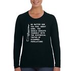 XtraFly Apparel Women's Educate Yourself 2nd Amendment Trump Long Sleeve T-Shirt