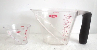 Two-Piece Set Oxo Angled Liquid Measuring Cups (2 Cups / 16 oz)  (4 Tbsp / 2 Oz) - Image 1 of 3