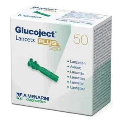 Glucoject Lancets PLUS 33G A.Menarini Diagnostics 50 Lancette