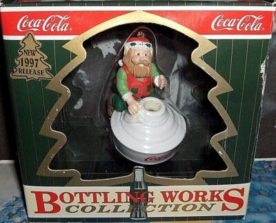 Coca-Cola`1997-Bottling Works Collection Christmas Tree Ornament-NICE-FREE SHIP - Image 1 of 4