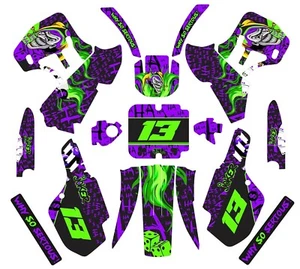 Kit gráfico para Kawasaki KX250 1989 calcomanía Joker Jester - Imagen 1 de 1