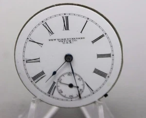 Vintage New York Standard Pocket Watch Movement For Parts or Repair AS IS - Picture 1 of 2
