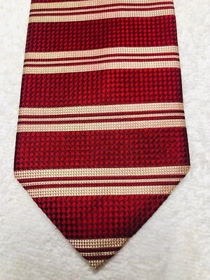 MEETING STREET MENS TIE RED WITH GOLD 4 X 58 - Image 1 of 4