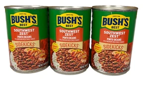 Bush's Best Sidekicks Southwest Zest Pinto Beans 15 oz (3 cans) - Picture 1 of 1