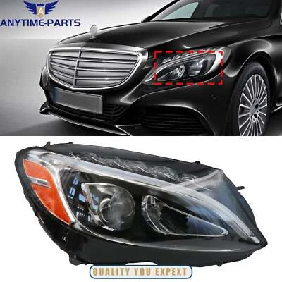 Right Passenger Side For Mercedes Benz C Class W205 2015-2018 C300 LED Headlight - Image 1 of 4