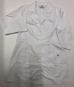 Adar Damen Laborkittel Weiß XL - 84 cm, Gürtel, 3 Taschen, Popelin - Bild 1 von 9